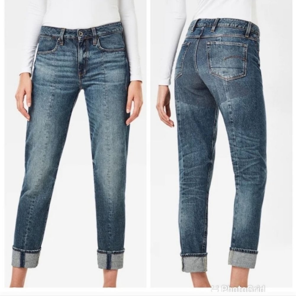 G star Lanc 3D High Straight Prestored Jeans jeans Organic Cotton Sz 27